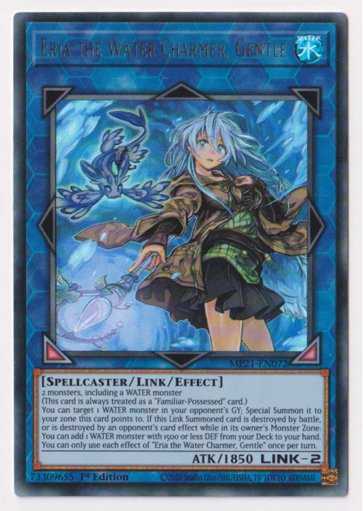 Yugioh! Eria the Water Charmer, Gentle/ Ultra - MP21-EN072 - 1st