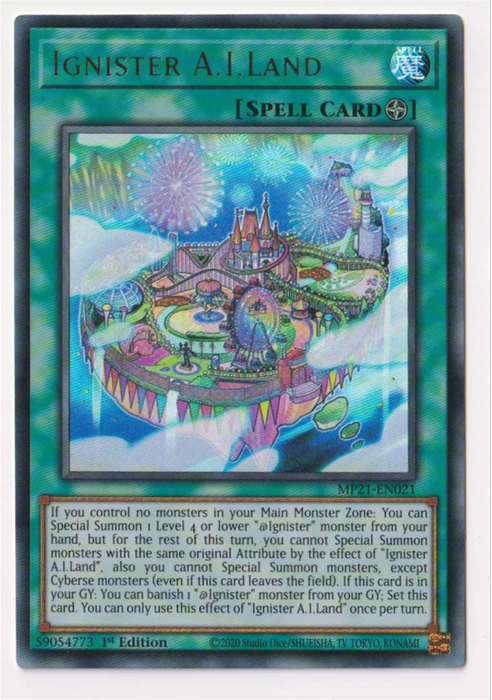 Yugioh! Ignister A.I.Land / Ultra - MP21-EN021 - 1st