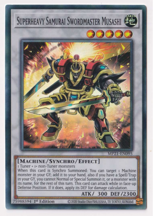 Yugioh! Superheavy Samurai Swordmaster Musashi / Super - MP21-EN095 - 1st