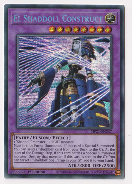 Yugioh! El Shaddoll Construct/ Prismatic - MP21-EN247 - 1st