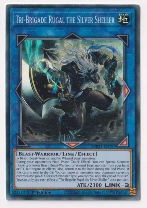 Yugioh! Tri-Brigade Rugal the Silver Sheller / Super - MP21-EN197 - 1st     