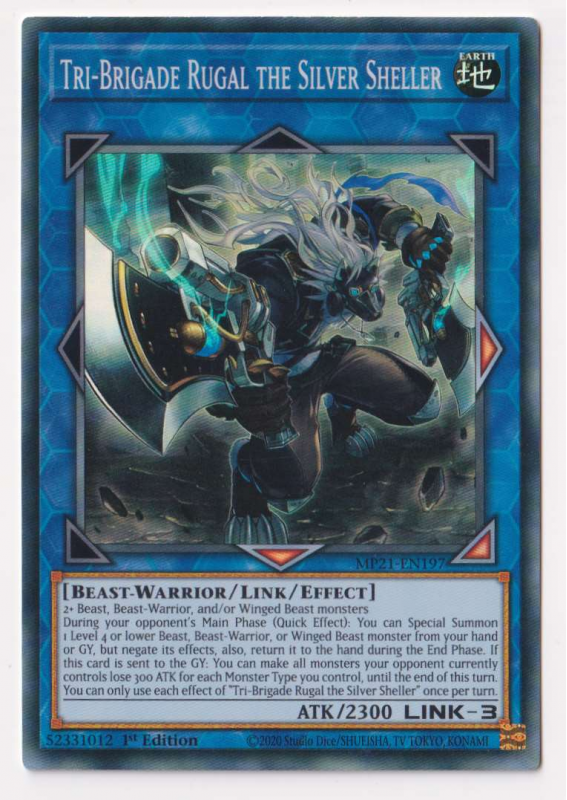 Yugioh! Tri-Brigade Rugal the Silver Sheller / Super - MP21-EN197 - 1st     