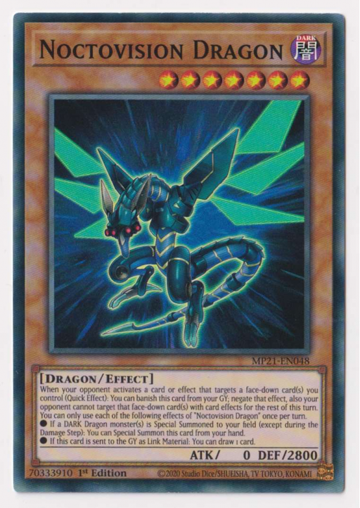 Yugioh! Noctovision Dragon / Super - MP21-EN048 - 1st     