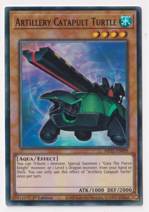 Yugioh! Artillery Catapult Turtle / Super - MP21-EN099 - 1st