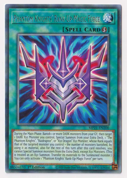 Yugioh! Phantom Knights' Rank-Up-Magic Force / Rare - MP21-EN200 - 1st