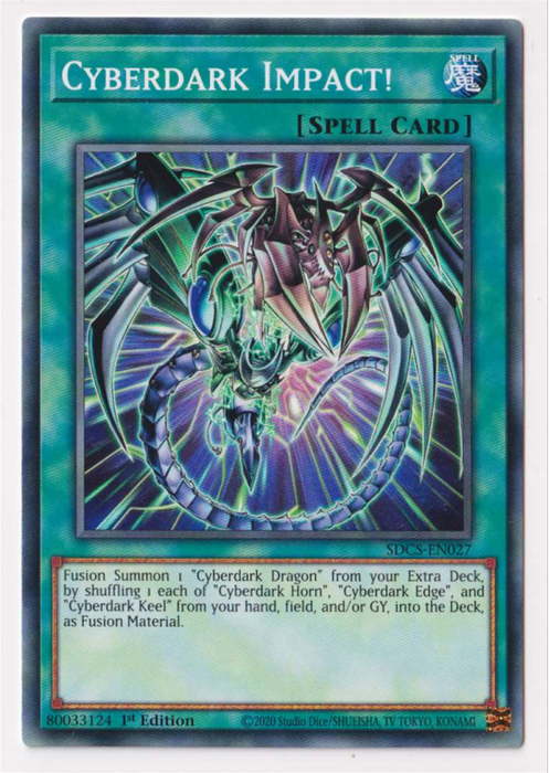 Yu-Gi-Oh! Cyberdark Claw Card - SDCS-EN017 Common - 1st Edition