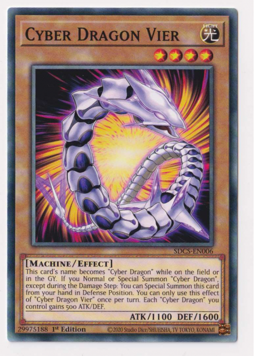 Yugioh! Cyber Dragon Vier / Common - SDCS-EN006 - 1st