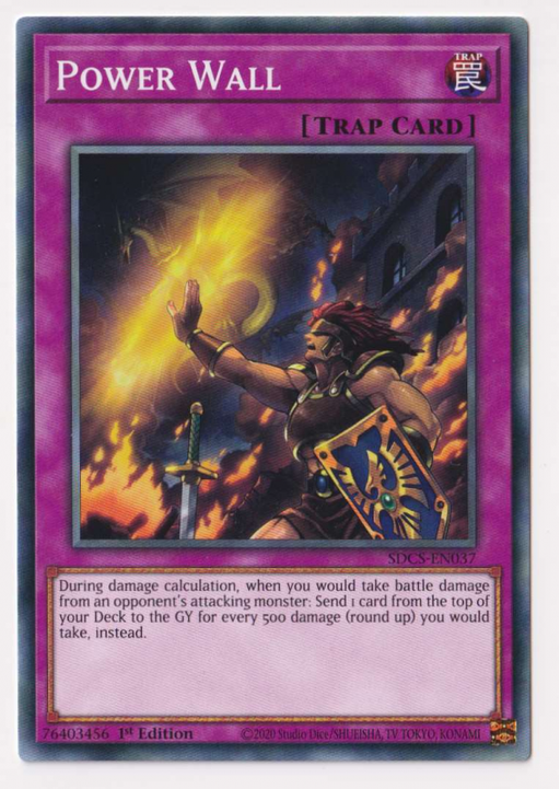 Yugioh! Power Wall / Common - SDCS-EN037 - 1st