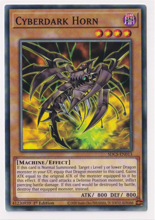 Yugioh! Cyberdark Horn / Common - SDCS-EN013 - 1st