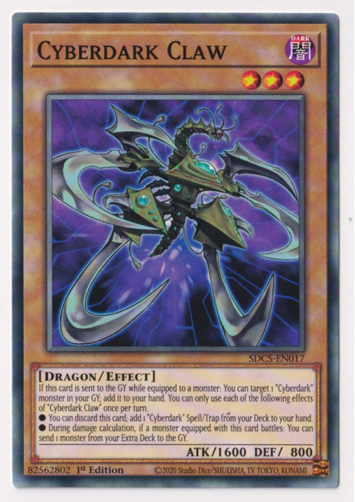 Yugioh! Cyberdark Claw / Common - SDCS-EN017 - 1st