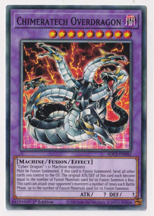 Yugioh! Chimeratech Overdragon / Common - SDCS-EN042 - 1st