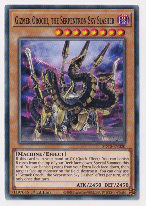 Yugioh! Gizmek Orochi, the Serpentron Sky Slasher / Common - SDCS-EN020 - 1st