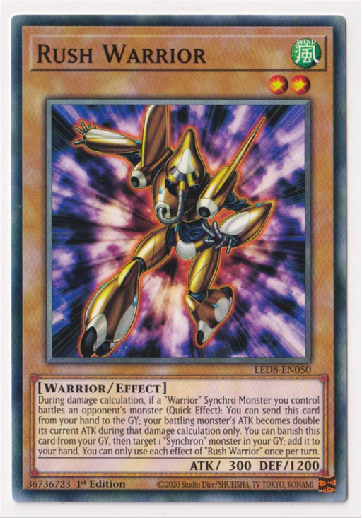 Yugioh! Rush Warrior / Common - LED8-EN050 - 1st