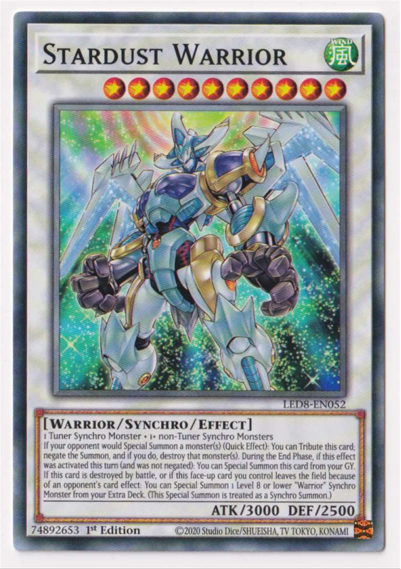 Yugioh! Stardust Warrior / Common - LED8-EN052 - 1st