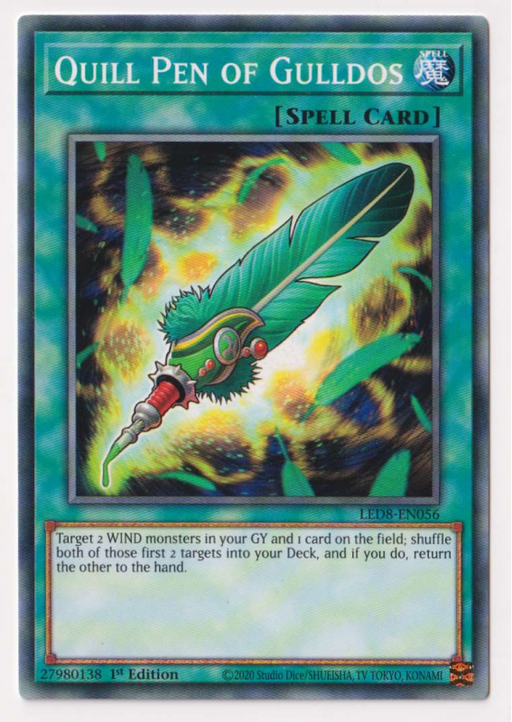 Yugioh! Quill Pen of Gulldos / Common - LED8-EN056 - 1st