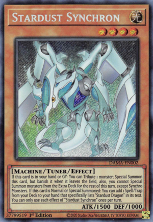 Yugioh Stardust Synchron / Secret - DAMA-EN002 - 1st