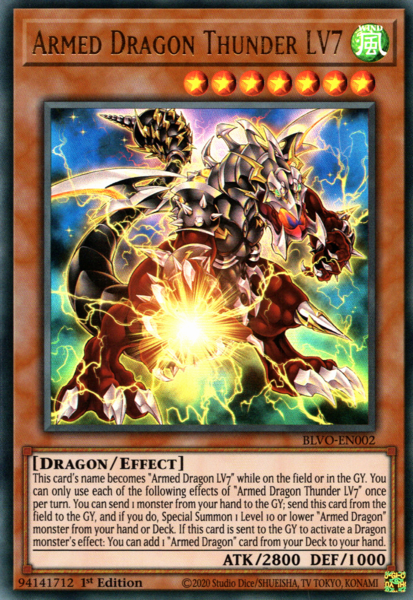 Yugioh Armed Dragon Thunder LV7 / Ultra - BLVO-EN002 - 1st