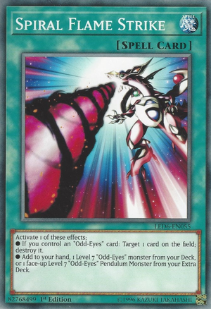 Yugioh Spiral Flame Strike / Common - LED6-EN055 - 1st