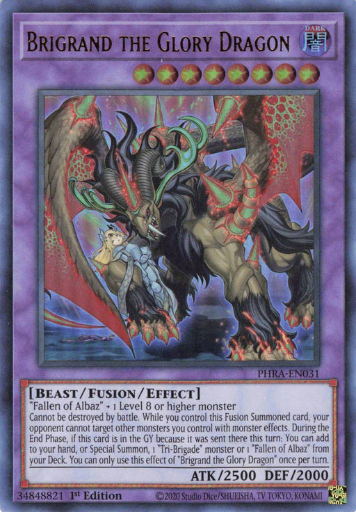 Yugioh Brigrand the Glory Dragon / Ultra - PHRA-EN031 - 1st