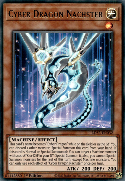 Yugioh Cyber Dragon Nachster / Ultra - LDS2-EN032 - 1st