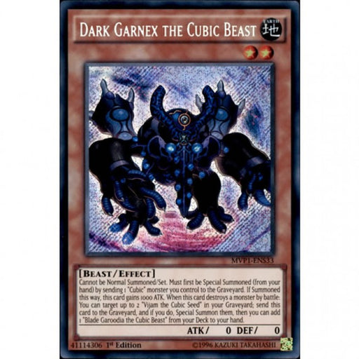 Yugioh Dark Garnex the Cubic Beast / Secret - MVP1-ENS33 - 1st