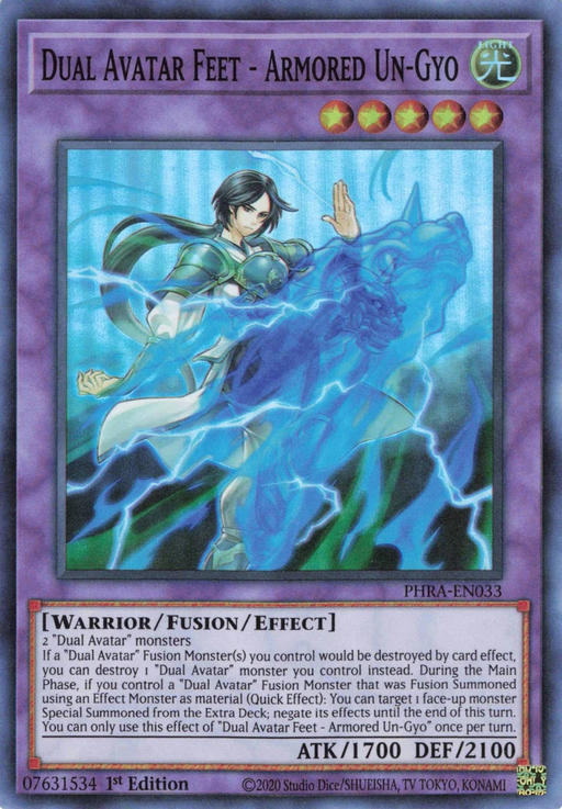 Yugioh Dual Avatar Feet - Armored Un-Gyo / Super - PHRA-EN033 - 1st