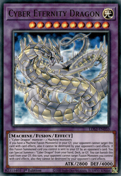 Yugioh Cyber Eternity Dragon / Ultra - LDS2-EN033 - 1st