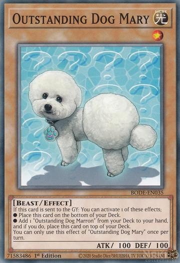 Yugioh! Outstanding Dog Mary / Common - BODE-EN035 - 1st