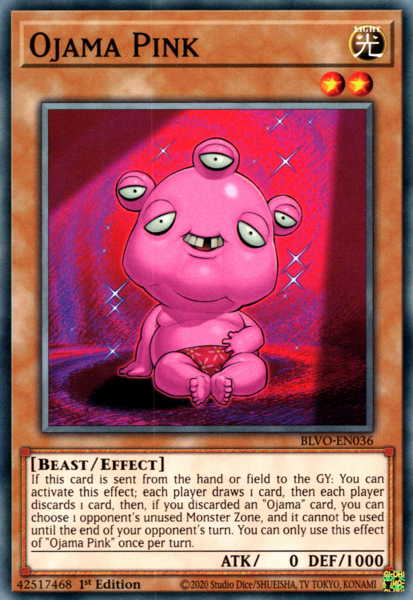 Yugioh Ojama Pink / Common - BLVO-EN036 - 1st