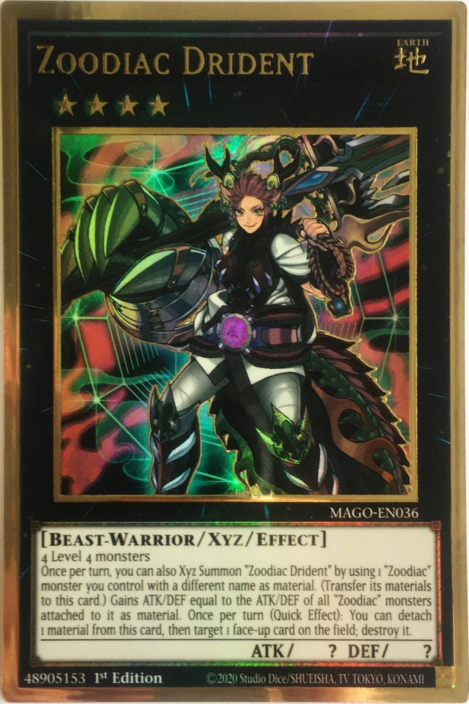 Yugioh Zoodiac Drident / Gold - MAGO-EN036 - 1st