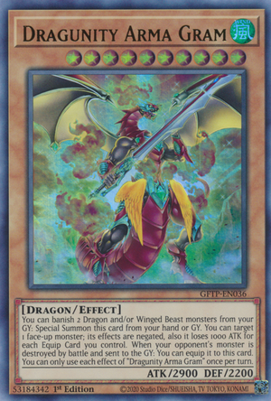 Yugioh Dragunity Arma Gram / Ultra - GFTP-EN036 - 1st