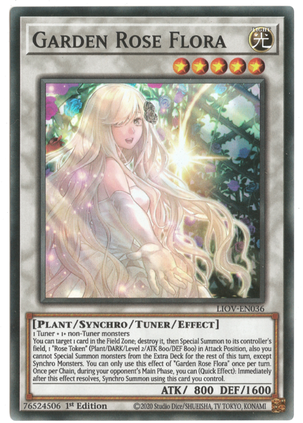 Yugioh Garden Rose Flora / Super - LIOV-EN036 - 1st