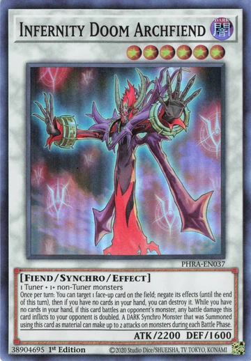 Yugioh Infernity Doom Archfiend / Super - PHRA-EN037 - 1st