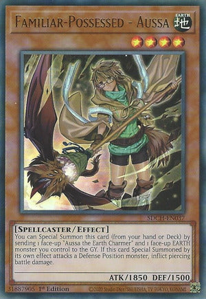 Yugioh Familiar-Possessed - Aussa / Ultra - SDCH-EN037 - 1st