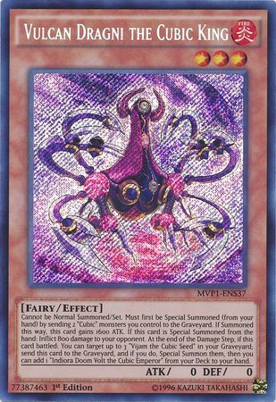 Yugioh Vulcan Dragni the Cubic King / Secret - MVP1-ENS37 - 1st