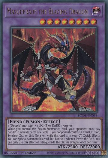 Yugioh! Masquerade the Blazing Dragon / Ultra - BODE-EN038 - 1st