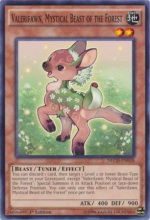 Yugioh Valerifawn, Mystical Beast of the Forest / Common - NECH-EN038 - 1st/Unl