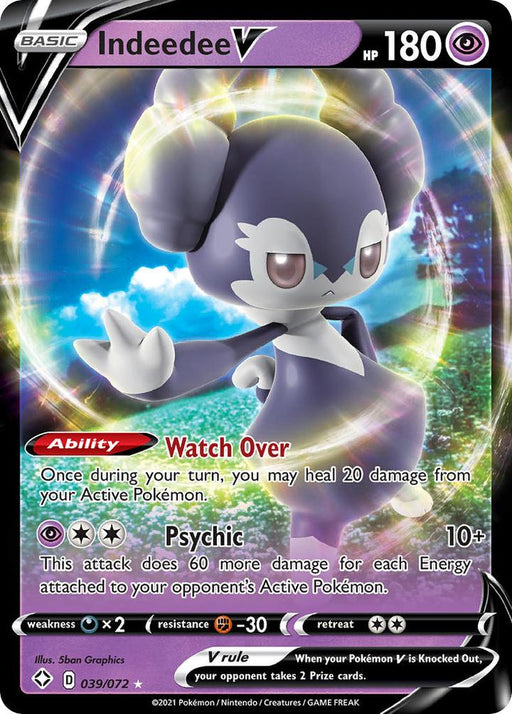 Pokemon Indeedee V - 039/072 - Shining Fates