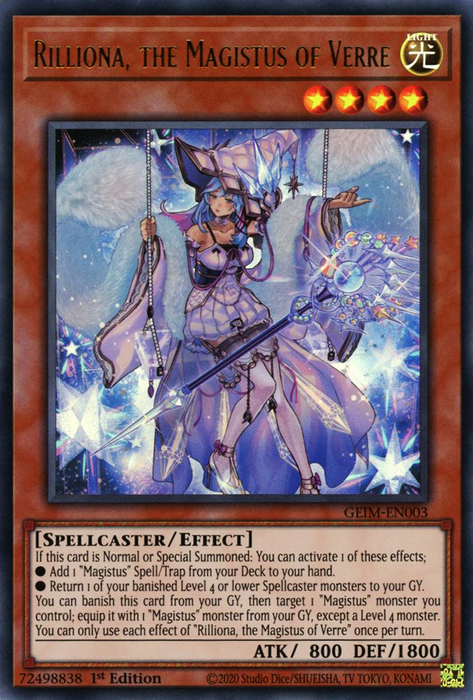 Yugioh Rilliona, the Magistus of Verre / Collectors- GEIM-EN003 - 1st