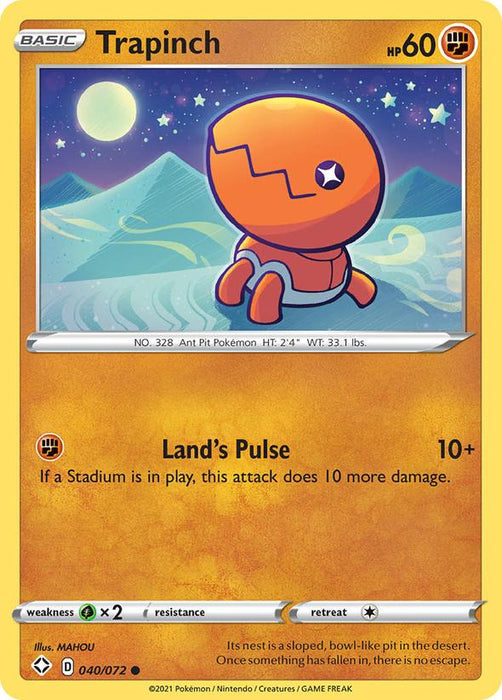 Pokemon Trapinch - 040/072 - Shining Fates
