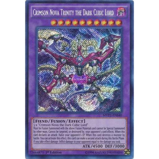 Yugioh Crimson Nova Trinity the Dark Cubic Lord / Secret - MVP1-ENS40 - 1st