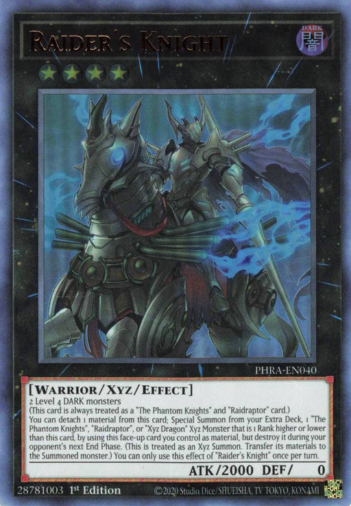 Yugioh Raider's Knight / Ultra - PHRA-EN040 - 1st