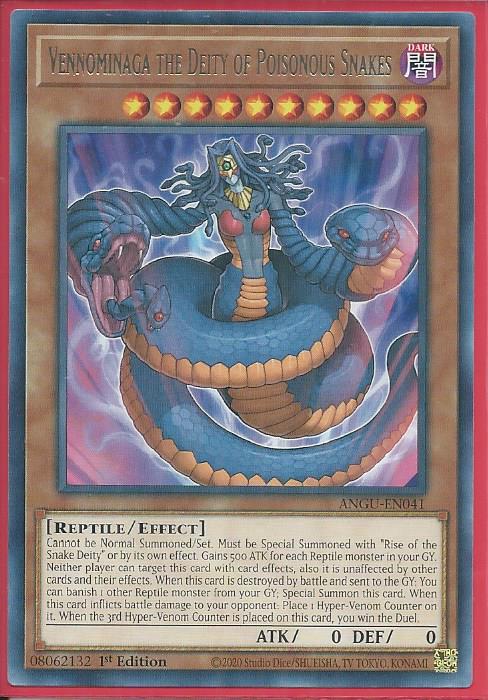 Yugioh Vennominaga the Deity of Poisonous Snakes / Collectors - ANGU-EN041 - 1st