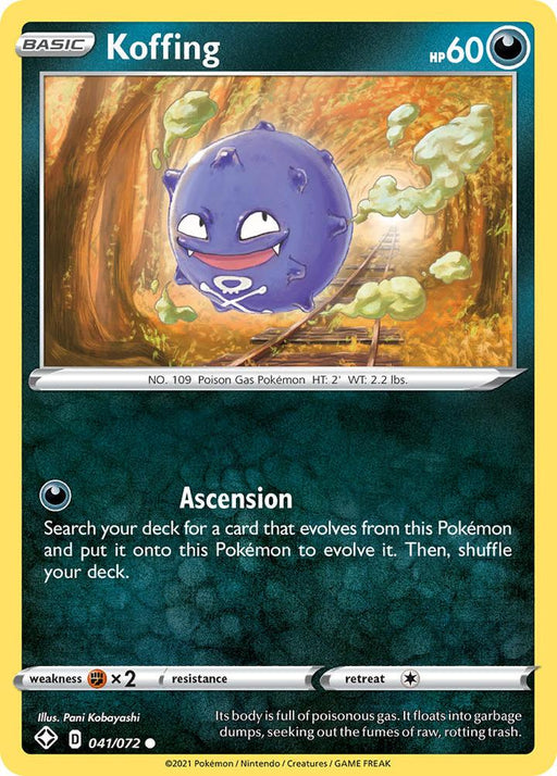 Pokemon Koffing - 041/072 - Shining Fates