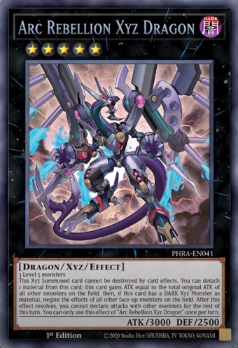 Yugioh Arc Rebellion Xyz Dragon / Secret Rares - PHRA-EN041 - 1st
