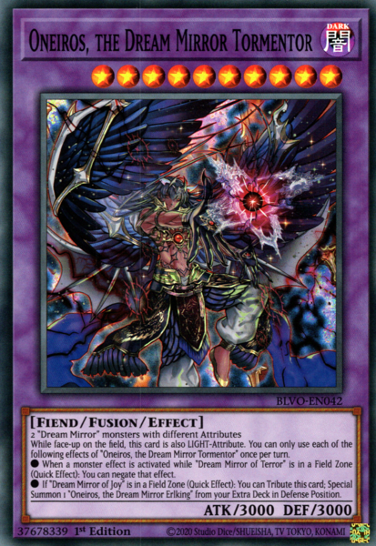 Yugioh Oneiros, the Dream Mirror Tormentor / Super - BLVO-EN042 - 1st