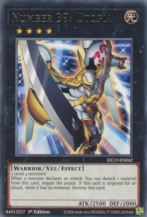 Yugioh Number 39: Utopia / Rare - KICO-EN042 - 1st