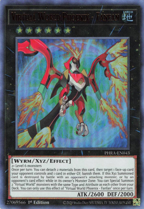 Yugioh Virtual World Phoenix - Fanfan / Ultra - PHRA-EN043 - 1st