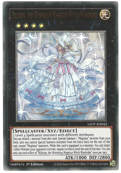 Yugioh Rilliona, the Wondrous Magistus Witch Wardrobe / Ultra - LIOV-EN042 - 1st