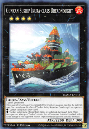 Yugioh Gunkan Suship Ikura-class Dreadnought / Common - DAMA-EN043 - 1st 